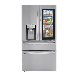 30 cu. ft. French Door Refrigerator, InstaView, Full-Convert Drawer, Craft Ice in PrintProof Stainless Steel