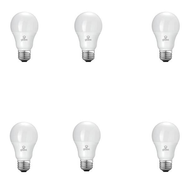 Globe Electric 60W Equivalent Soft White (3000K) A19 LED Light Bulb (6-Pack)