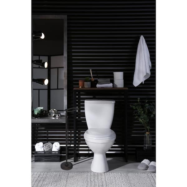 Allied Brass European Style Toilet Tissue Stand - Matte Black TS-25E