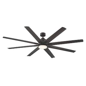 72 in. Integrated LED Indoor/Outdoor Oil Rubbed Bronze Ceiling Fan w Reversible Motor and