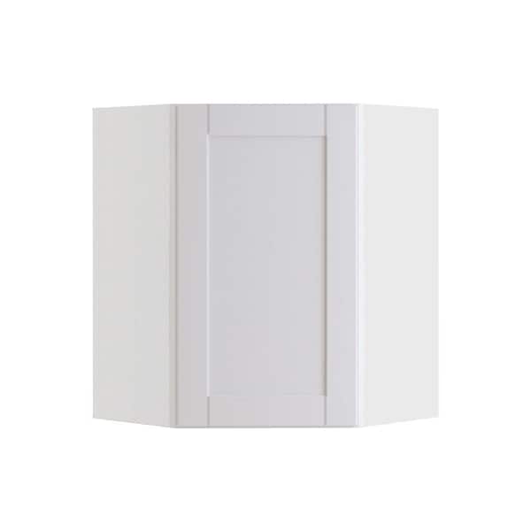 Richmond Verona White Plywood Shaker Ready to Assemble Corner Kitchen Cabinet Soft Close 20 in W x 12 in D x 30 in H
