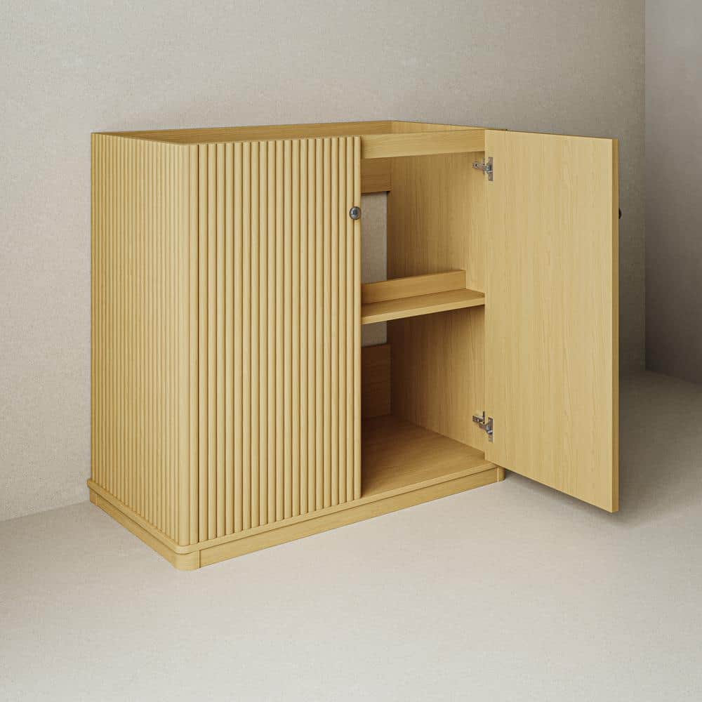 Lafayette 36" Natural Oak Freestanding Bathroom Vanity Cabinet