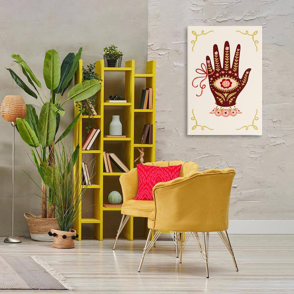 Boho Folk Style Hand by Hannah Moren Unframed Religious Graphic Art Print 36 in. x 24 in. price history on PriceWatchPro