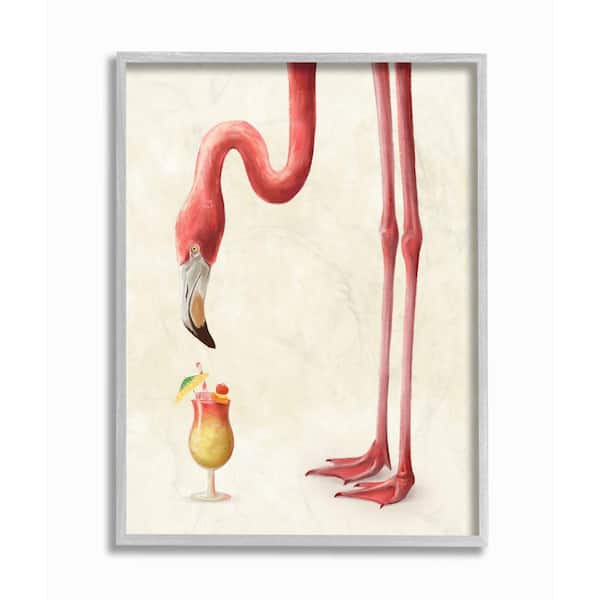 Gigantic KITCHEN BOARD & Induction Cooktop Cover Flamingos 