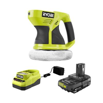 Ryobi ONE+ 18V Cordless 6 in. Buffer with 2.0 Ah Battery and Charger