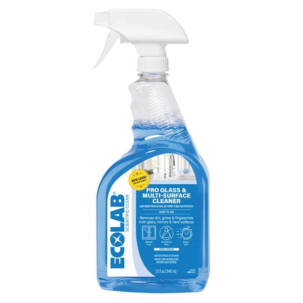 32 oz. Ammonia-Free Pro Glass Cleaner and Multi-Surface Cleaner Spray Bottle for Windows and Mirrors