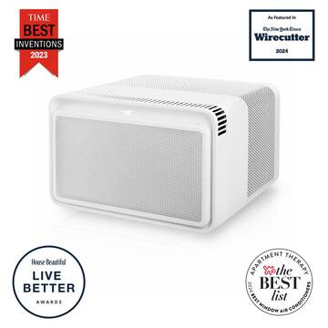 8,000 BTU (DOE) 9X QUIETER 33% More Efficient 115-Volts Inverter Window Air Conditioner with Easy Install and App