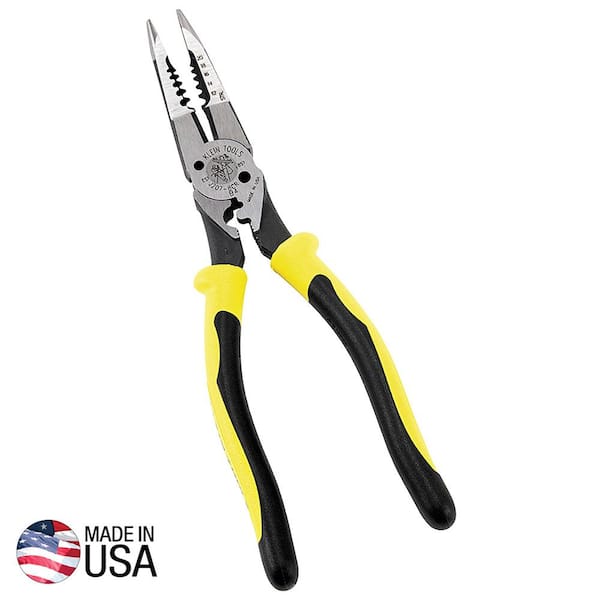 Spring loaded pliers with belt clip holster, fish gripper, 5 to 8