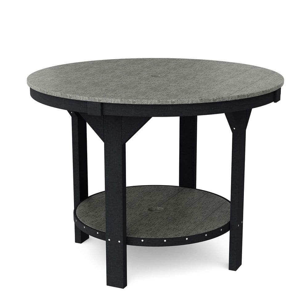 Heritage Dark Gray and Black HDPE Plastic Outdoor 48 in. Pub Counter Height Table price history on PriceWatchPro