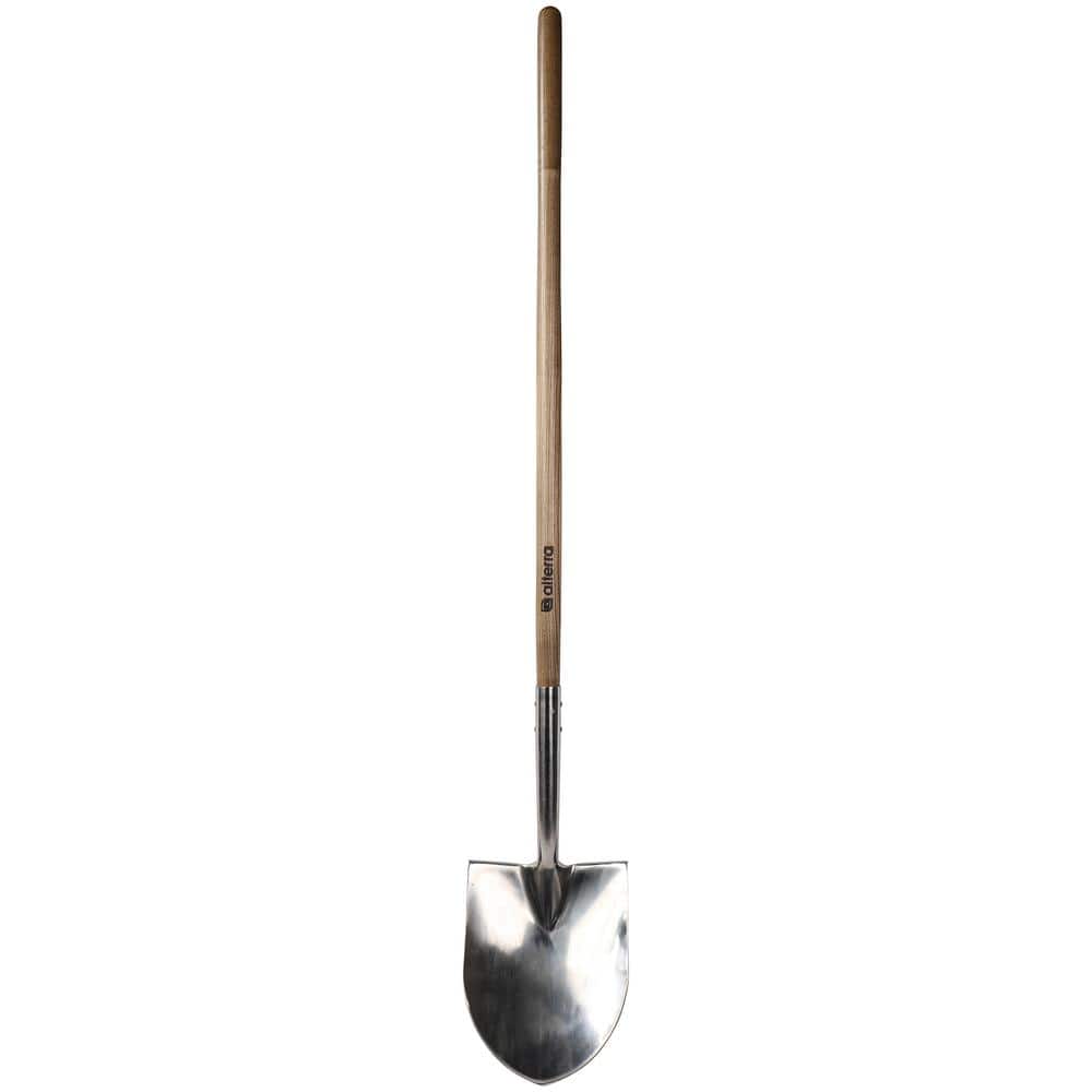 ALTERRA Long Handle Stainless Steel Round Point Shovel AMSL09 The