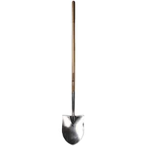 Long Handle Stainless Steel Round Point Shovel