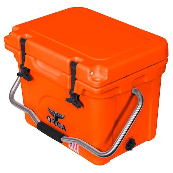 ORCA COOLERS 20 qt. Hard Sided Cooler in Blaze Orange ORCBZO020