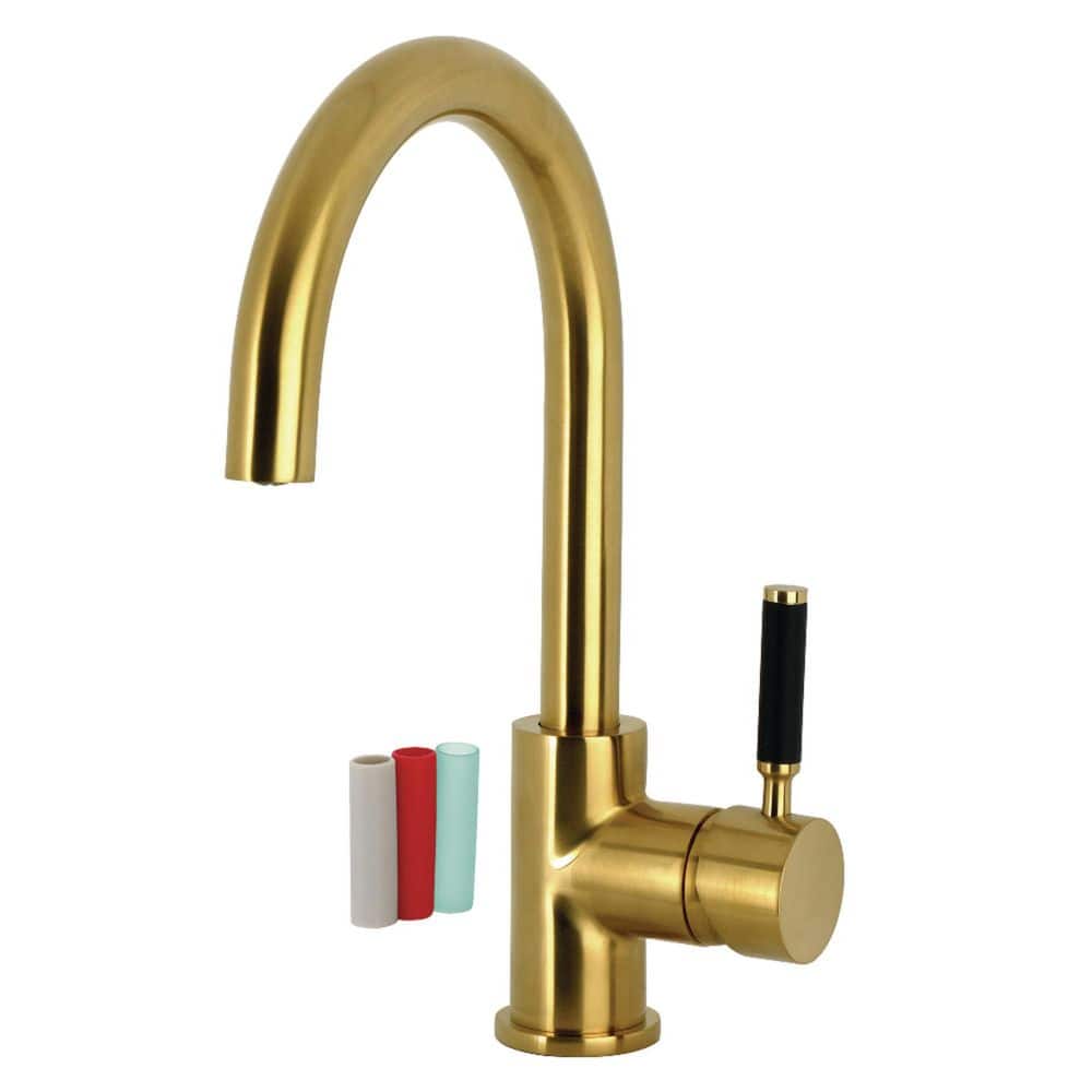Kaiser Single Handle Vessel Sink Faucet in Brushed Brass price history on PriceWatchPro
