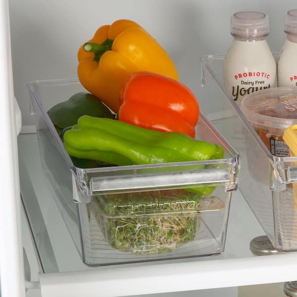 Kitchen Details 2 Pack Medium Refrigerator Storage Bins