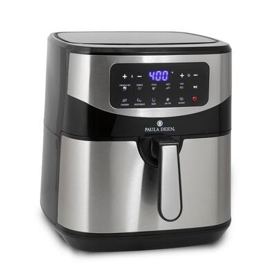 10 qt. Silver Stainless Steel Air Fryer with Digital LED Display