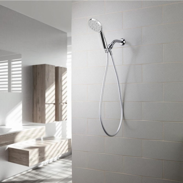 Kiri 1-Spray 6 in. Single Wall Mount Handheld Shower Head in Chrome Kiri 1-Spray 6 in. Single Wall Mount Handheld Shower Head in Chrome