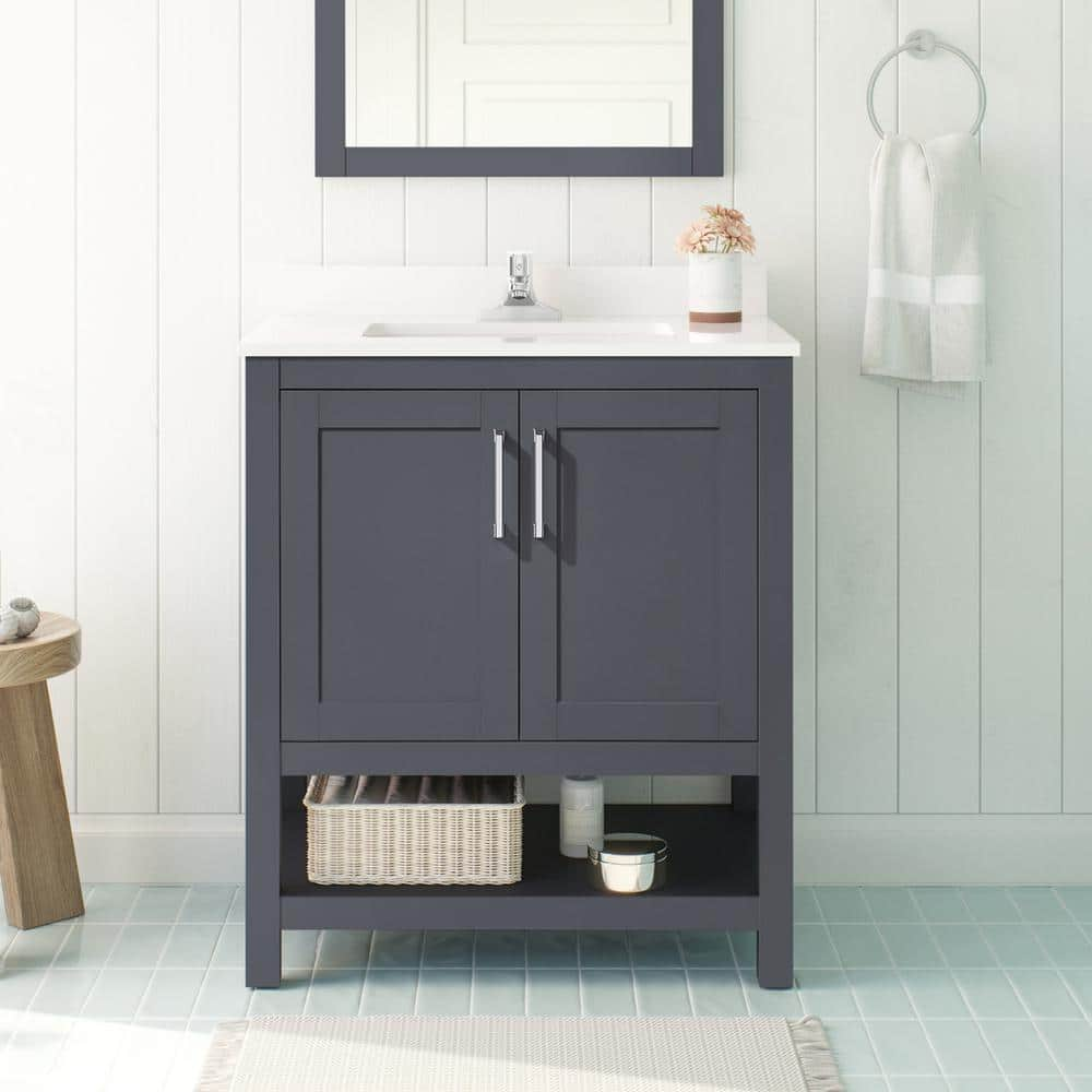 OVE Decors Vegas 30 in. W x 19 in. D x 34 in. H Single Sink Bath Vanity ...