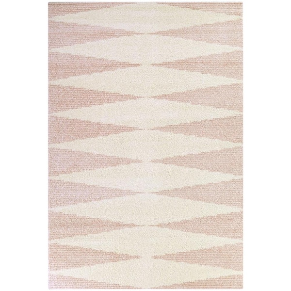 BALTA Lovell Pink 8 ft. x 10 ft. Striped Area Rug