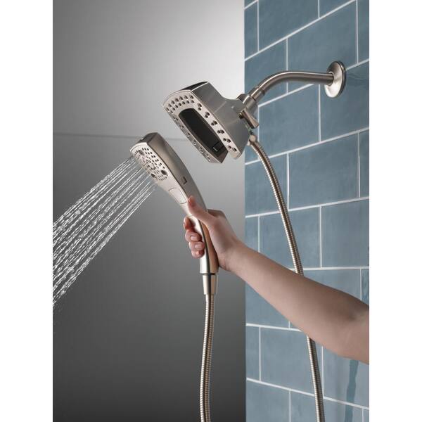 Delta Faucet 5-Spray In2ition Dual Showerhead with ALL internal wall top Plumbing