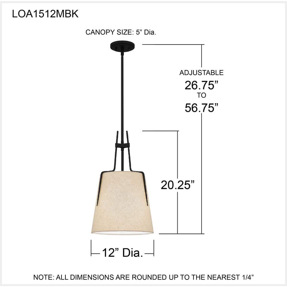 Leona Matte Black Glass LED Mini Pendant Light