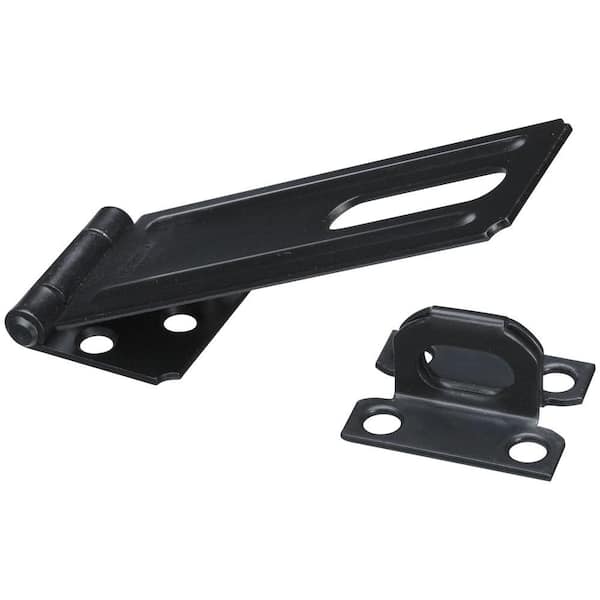 National Hardware 4-1/2 in. Black Safety Hasp