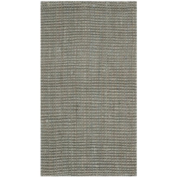 Natural Fiber Gray Doormat 2 ft. x 3 ft. Solid Area Rug