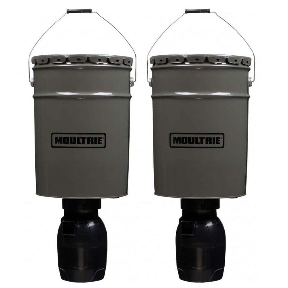 Moultrie Feeders False Model: MFG-13074 Digital timer programming Brown 5  gallon collapsible bucket - 11195318