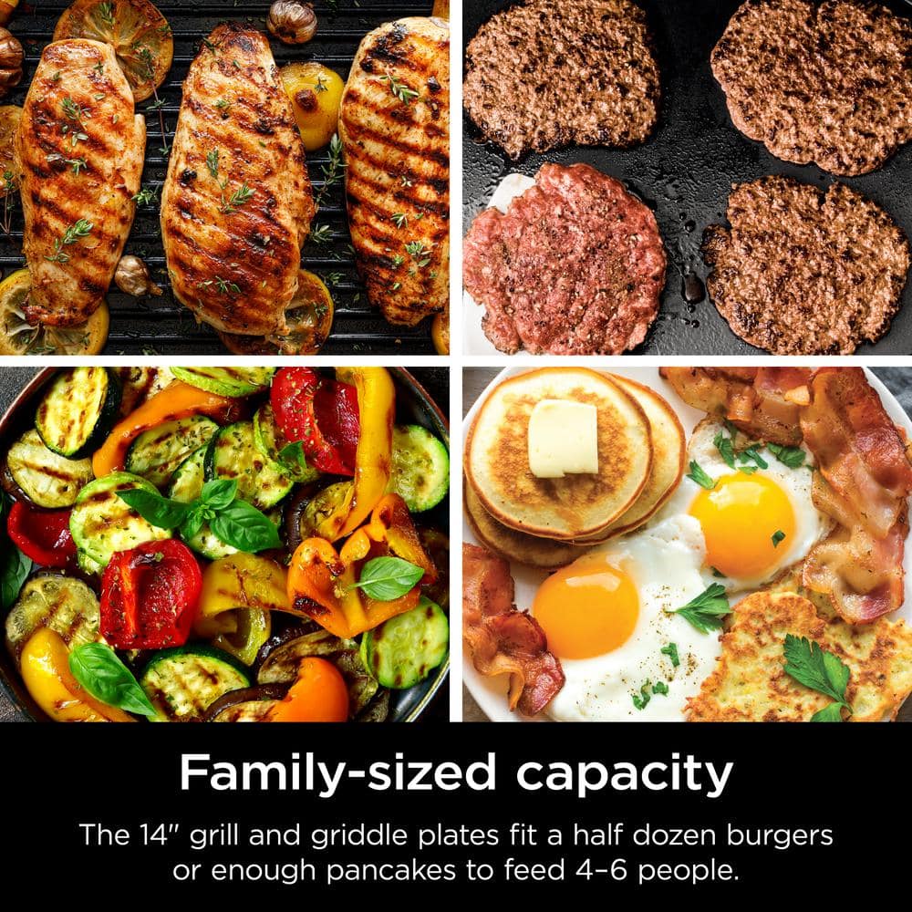 Ninja Sizzle Smokeless Nonstick Indoor Grill with Griddle
