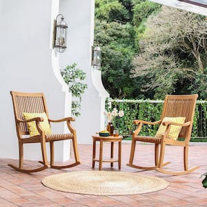 Mosko 3-Piece Teak Wood Patio Conversation Set