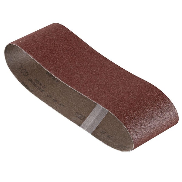 Bosch 3 in. x 21 in. Red 60/80/100 Assorted Grits Sanding Belt Pack (3-Pack)