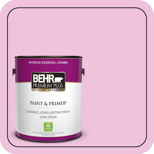 BEHR PREMIUM PLUS 1 gal. #P120-1 Starlet Pink Eggshell Enamel Low Odor Interior Paint & Primer
