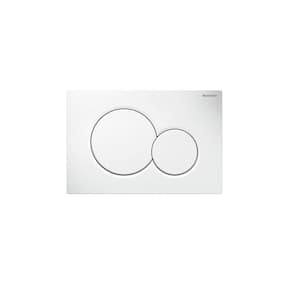 SIGMA01 Dual-Flush Actuator Plate for Sigma Series In-Wall Toilet System in White