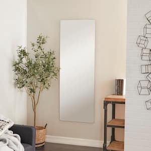65 in. x 24 in. Rectangle Frameless Silver Wall Mirror