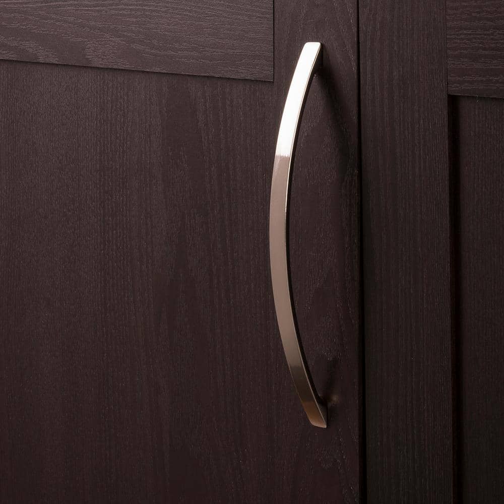 Satin Nickel 8" Arch Cabinet Handle with Mounting Hardware