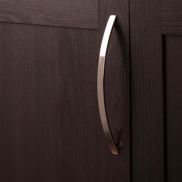 Rotterdam Collection 8 in. (203 mm) Center-to-Center Satin Nickel Cabinet Door and Drawer Pull