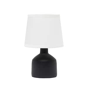 9.4 in. Black Mini Bocksbeutal Concrete Table Lamp