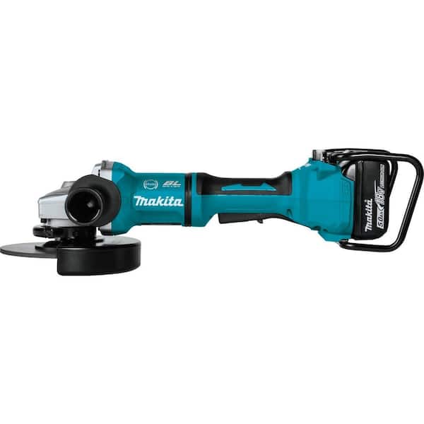 18V X2 LXT (36V) Brushless 7 in. Paddle Switch Cut-Off/Angle Grinder Kit  5.0Ah with bonus Hubbed Grinding Wheel, 10/pk