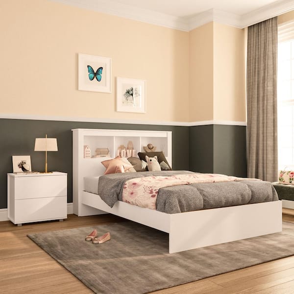 Madison 3-Piece White Full Wood Bedroom Set