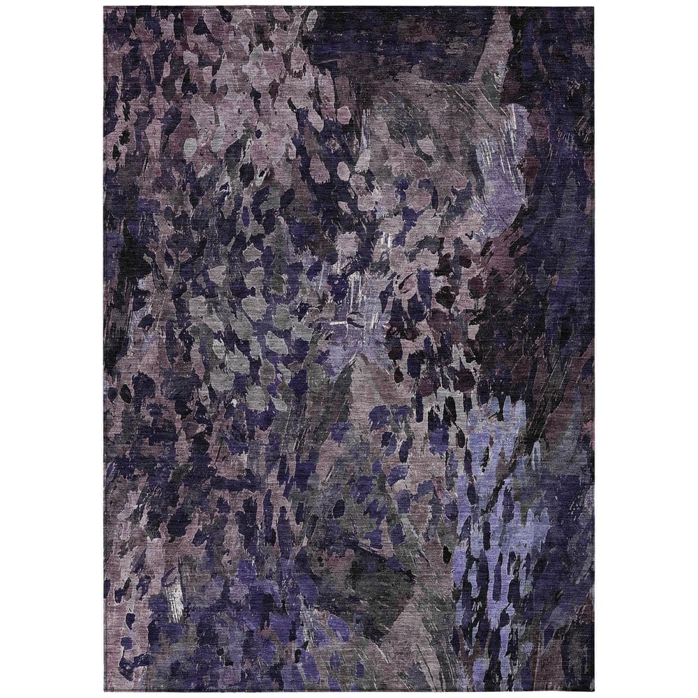 Chantille Machine Washable Indoor/Outdoor Abstract ACN2737 Eggplant 5 ft. x 7 ft. 6 in. Area Rug price history on PriceWatchPro