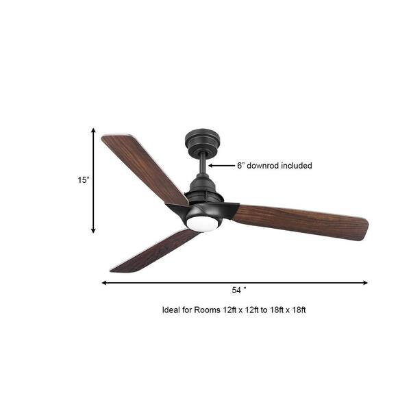 Home Decorators Collection Ester 54 In, Can You Convert A Flush Mount Ceiling Fan To Downrod