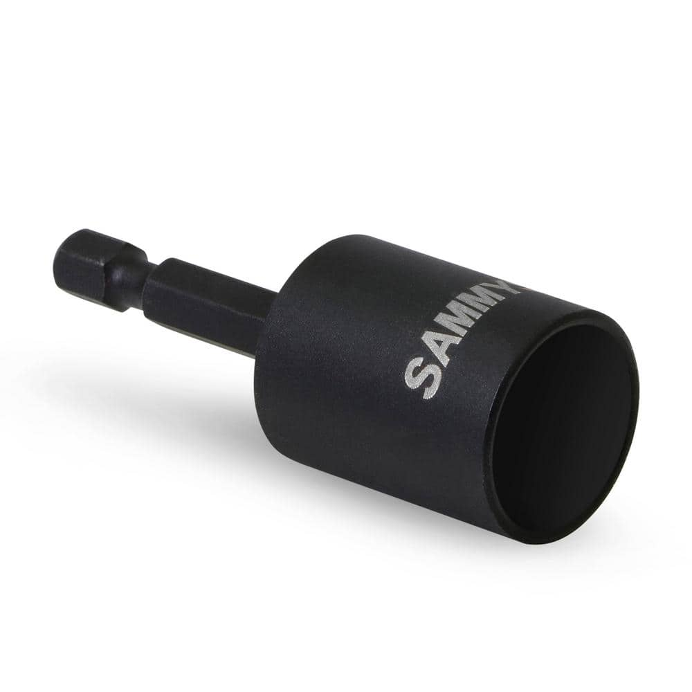 PLUMBFLEX #14 x 2-1/2 in. x 3/4 in. Black Hex Nut Driver for Vertical Rod Anchor Installation