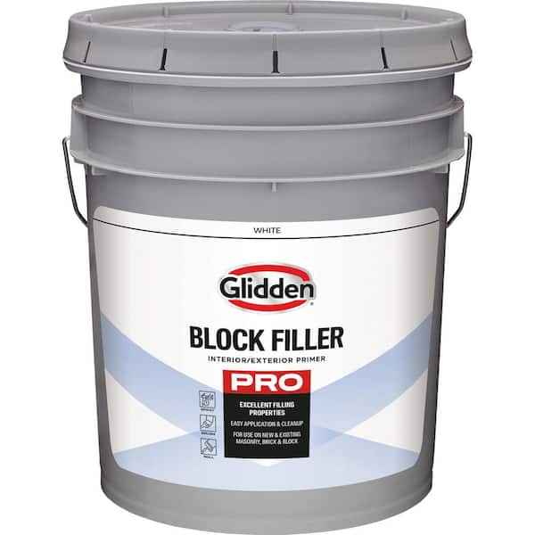 Block Filler 5 Gal. Latex White Flat Interior Paint