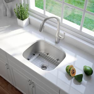Premier 20-inch 16 Gauge Undermount Single Bowl Stainless Steel Kitchen Sink