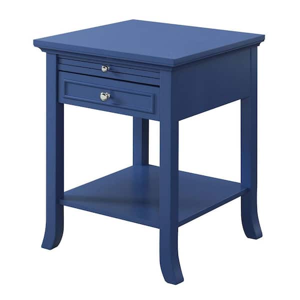 Convenience Concepts American Heritage Cobalt Blue Logan End Table