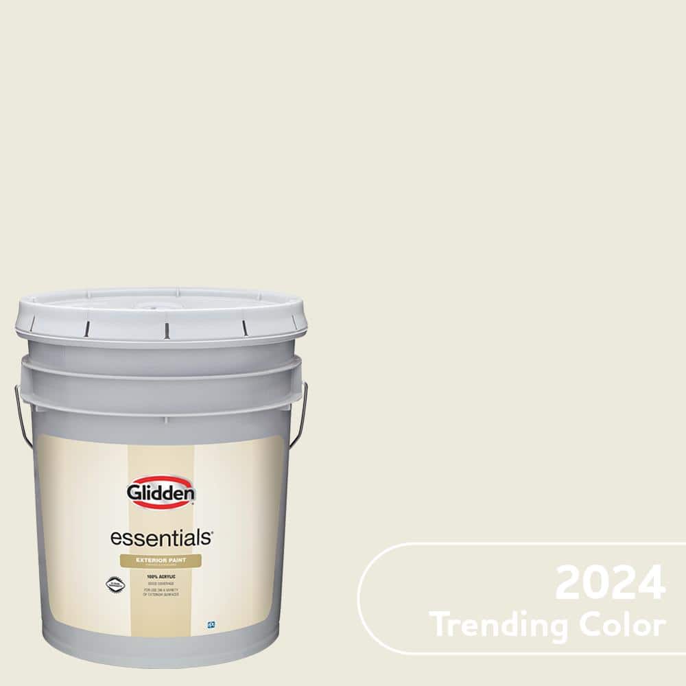 Glidden Essentials 5gal. PPG1809 Garlic Clove Satin Exterior Paint