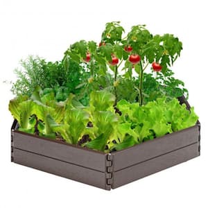 Outdoor Raised Garden Bed Set for Vegetable and Flower