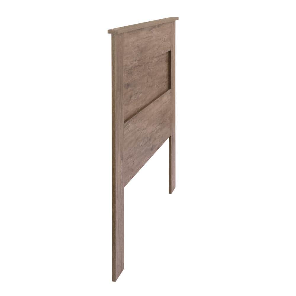 Drifted Gray Queen Wooden Flat Panel Headboard