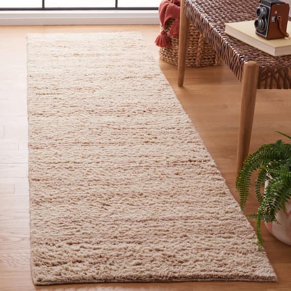 Casablanca Beige/Ivory 2 ft. x 5 ft. Striped Marle Runner Rug