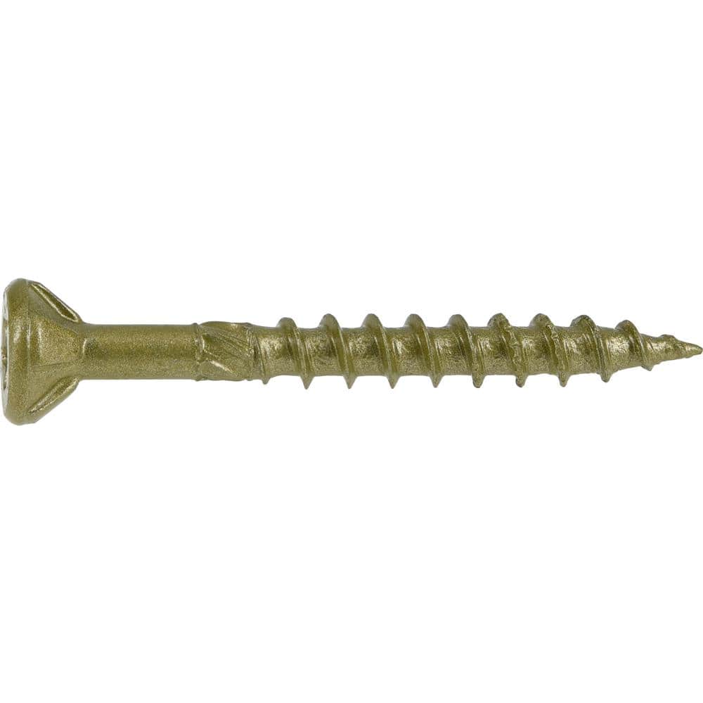 #8 x 1-1/2 in. Star Drive Flat Head Exterior Wood Screw (208-Pack)