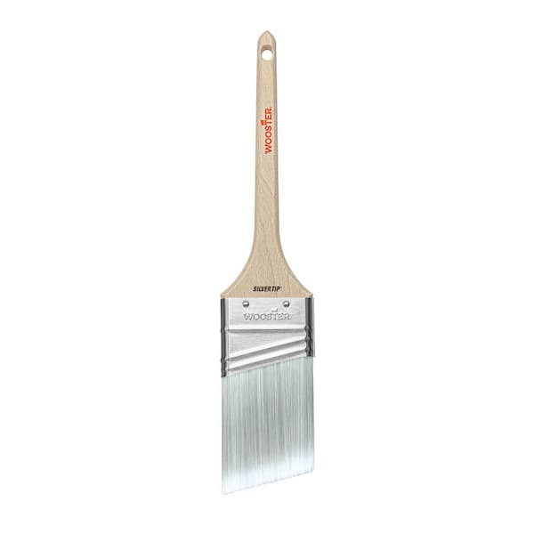 2 in. Silver Tip Polyester Thin Angle Sash Brush